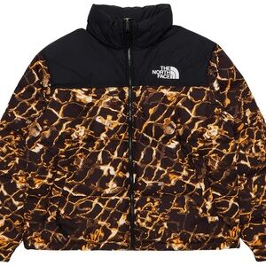 The North Face Black and Gold Puffer Jacket